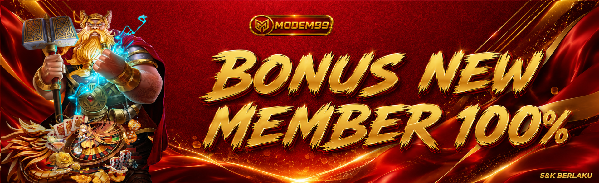 BONUS NEW MEMBER 100%